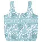 Blue ornament Full Print Recycle Bag (XXL) Front