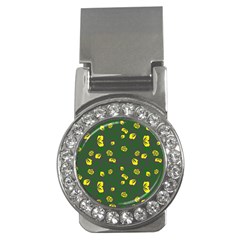 Yellow Flowers Money Clips (cz)  by Eskimos