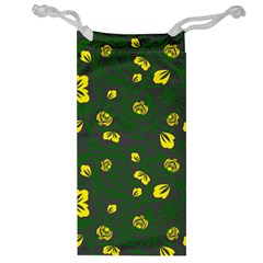 Yellow Flowers Jewelry Bag by Eskimos