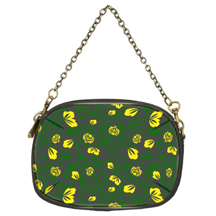 Yellow flowers Chain Purse (Two Sides)