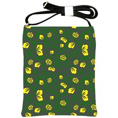 Yellow Flowers Shoulder Sling Bag by Eskimos