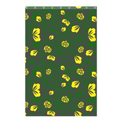 Yellow Flowers Shower Curtain 48  X 72  (small)  by Eskimos