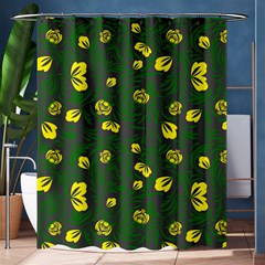 Yellow Flowers Shower Curtain 60  X 72  (medium)  by Eskimos