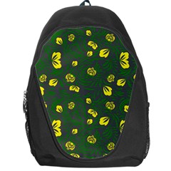 Yellow Flowers Backpack Bag by Eskimos