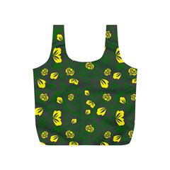 Yellow Flowers Full Print Recycle Bag (s) by Eskimos