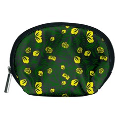 Yellow Flowers Accessory Pouch (medium) by Eskimos