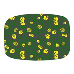 Yellow Flowers Mini Square Pill Box by Eskimos