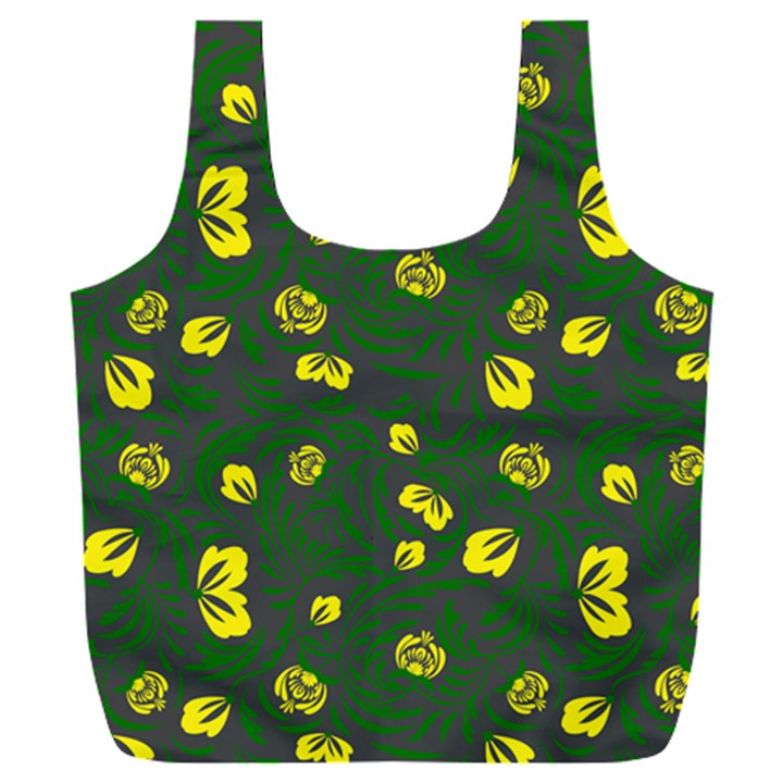 Yellow flowers Full Print Recycle Bag (XXL)