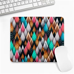 Abstract Triangle Tree Large Mousepads