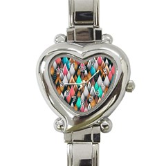 Abstract Triangle Tree Heart Italian Charm Watch