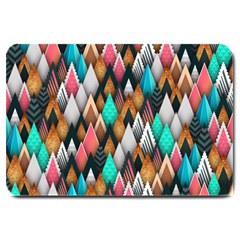 Abstract Triangle Tree Large Doormat  by Dutashop