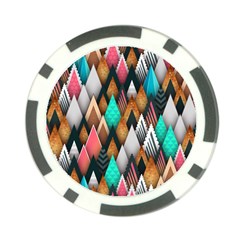 Abstract Triangle Tree Poker Chip Card Guard by Dutashop