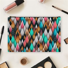 Abstract Triangle Tree Cosmetic Bag (large) by Dutashop