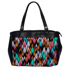 Abstract Triangle Tree Oversize Office Handbag by Dutashop