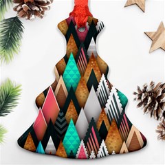 Abstract Triangle Tree Christmas Tree Ornament (two Sides) by Dutashop