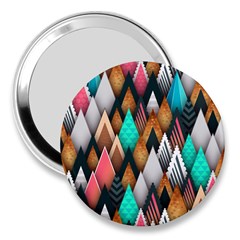 Abstract Triangle Tree 3  Handbag Mirrors by Dutashop