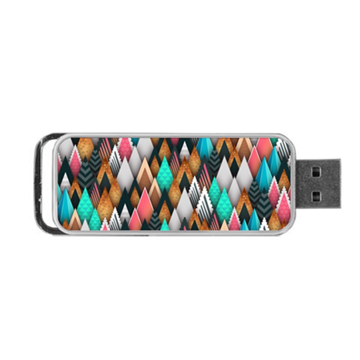 Abstract Triangle Tree Portable USB Flash (One Side)