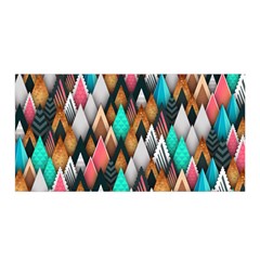 Abstract Triangle Tree Satin Wrap