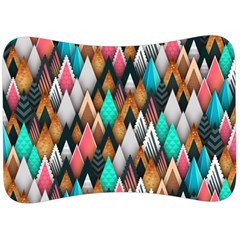 Abstract Triangle Tree Velour Seat Head Rest Cushion