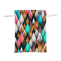 Abstract Triangle Tree Lightweight Drawstring Pouch (s)