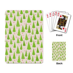 Christmas Green Tree Playing Cards Single Design (rectangle) by Dutashop