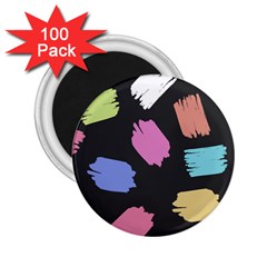 Many Colors Pattern Seamless 2 25  Magnets (100 Pack)  by Dutashop