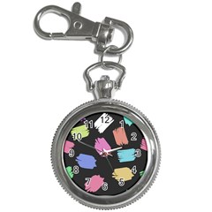 Many Colors Pattern Seamless Key Chain Watches by Dutashop