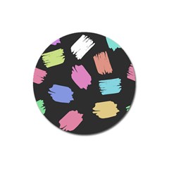 Many Colors Pattern Seamless Magnet 3  (round) by Dutashop