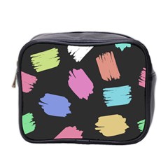 Many Colors Pattern Seamless Mini Toiletries Bag (two Sides) by Dutashop