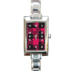 Cube Square Block Shape Rectangle Italian Charm Watch by Dutashop