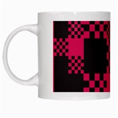 Cube Square Block Shape White Mugs by Dutashop