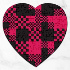 Cube Square Block Shape Jigsaw Puzzle (heart) by Dutashop