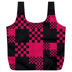 Cube Square Block Shape Full Print Recycle Bag (xl) by Dutashop