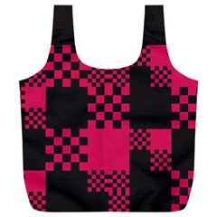 Cube Square Block Shape Full Print Recycle Bag (xxl) by Dutashop