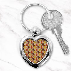 Sea Turtle Sea Life Pattern Key Chain (Heart)