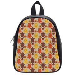 Sea Turtle Sea Life Pattern School Bag (small) by Dutashop