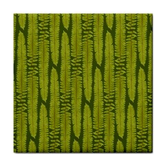 Fern Texture Nature Leaves Tile Coaster by Dutashop