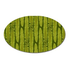 Fern Texture Nature Leaves Oval Magnet by Dutashop