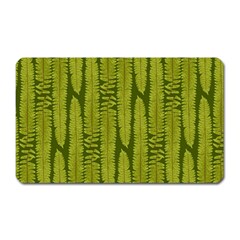 Fern Texture Nature Leaves Magnet (rectangular) by Dutashop