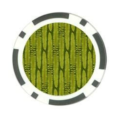 Fern Texture Nature Leaves Poker Chip Card Guard (10 Pack) by Dutashop