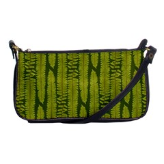 Fern Texture Nature Leaves Shoulder Clutch Bag