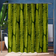 Fern Texture Nature Leaves Shower Curtain 60  X 72  (medium)  by Dutashop