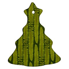 Fern Texture Nature Leaves Ornament (christmas Tree)  by Dutashop