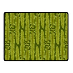 Fern Texture Nature Leaves Double Sided Fleece Blanket (small) 