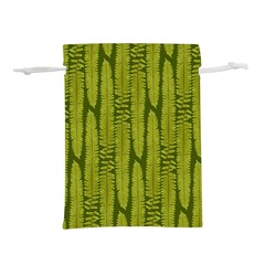 Fern Texture Nature Leaves Lightweight Drawstring Pouch (l)