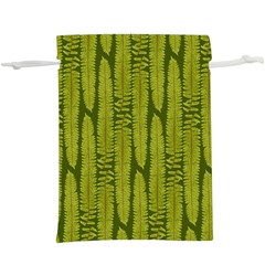 Fern Texture Nature Leaves  Lightweight Drawstring Pouch (xl)