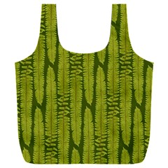 Fern Texture Nature Leaves Full Print Recycle Bag (xxl)