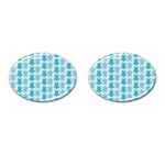 Sea Turtle Sea Animal Cufflinks (Oval) Front(Pair)