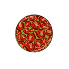 Abstract Rose Garden Red Hat Clip Ball Marker (10 Pack) by Dutashop