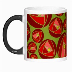 Abstract Rose Garden Red Morph Mugs by Dutashop